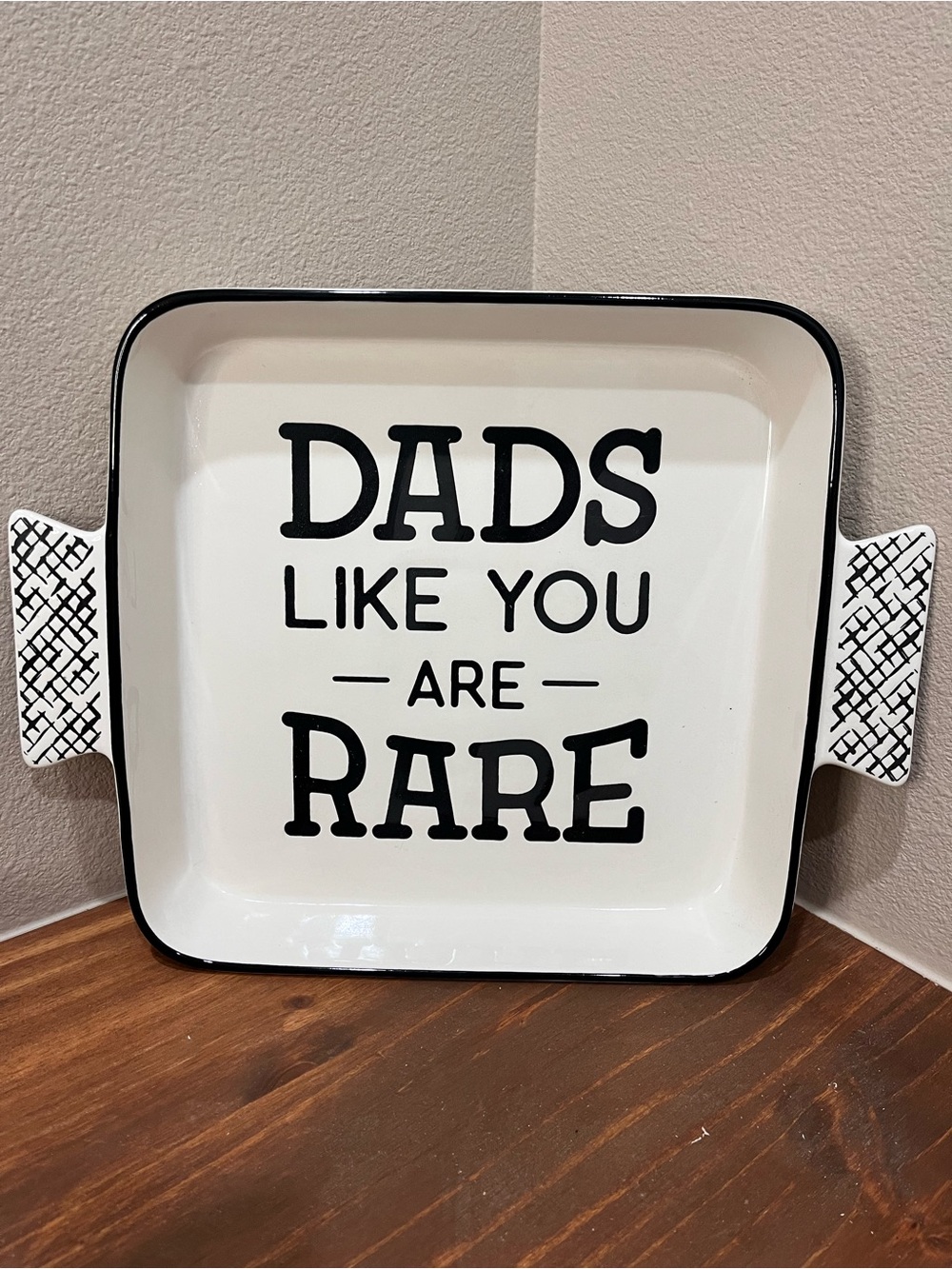 NEW HALLMARK Fathers Day “Dads Like You Are Rare” Meat PLATTER Serving PLATE